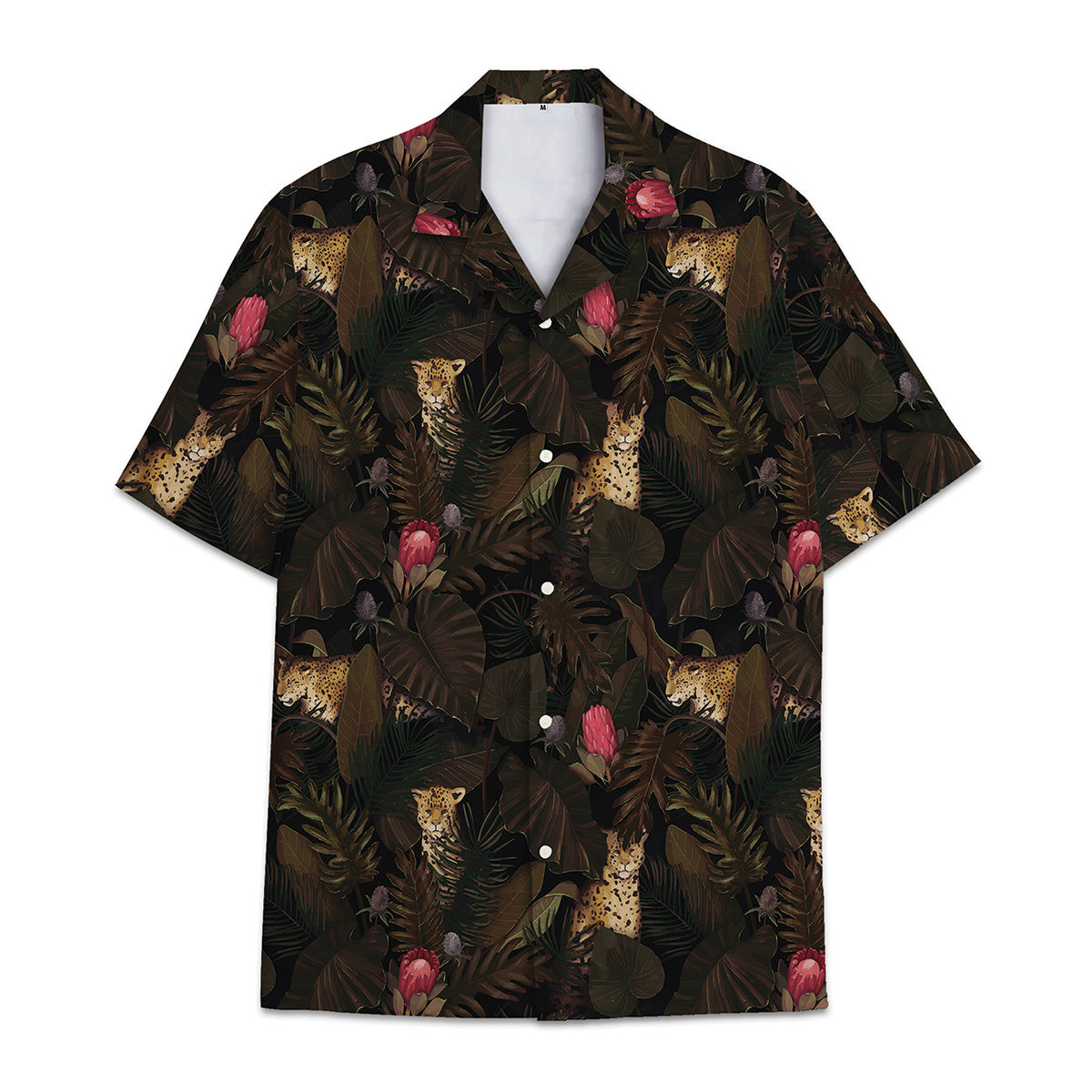 Hawaiian Shirt Panther - Aloha Tropical Flower And Leaf Tropical Combined With Animal And Panther