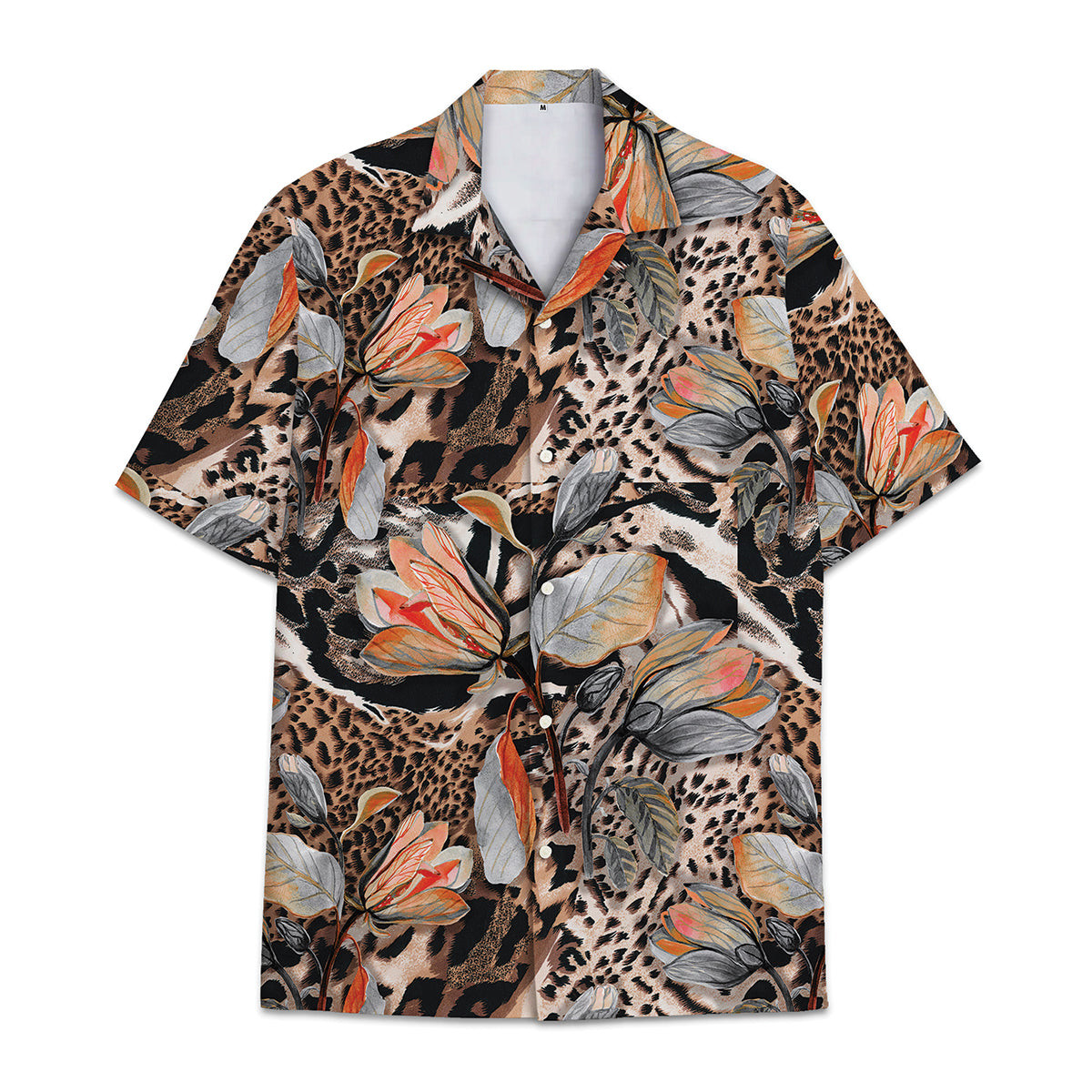 Hawaiian Shirt Panther - Aloha Tropical Flower And Leaf Tropical Combined With Animal And Panther