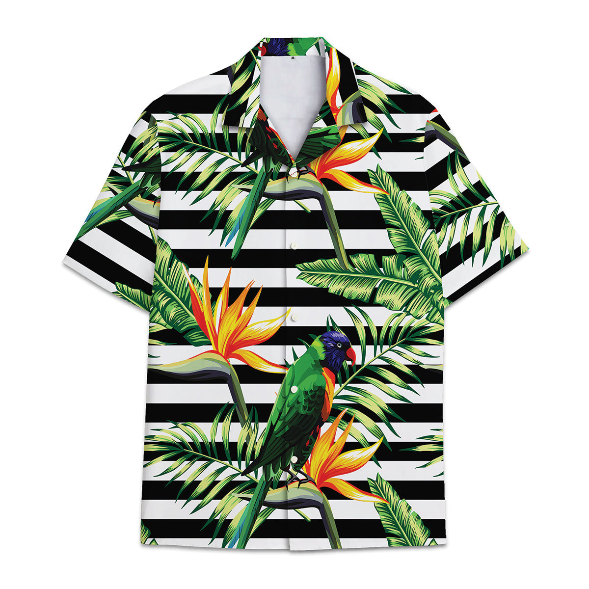 Hawaiian Shirt Parrot Combined Banana Flowers Forest – Hawwaiian Shirt Bird