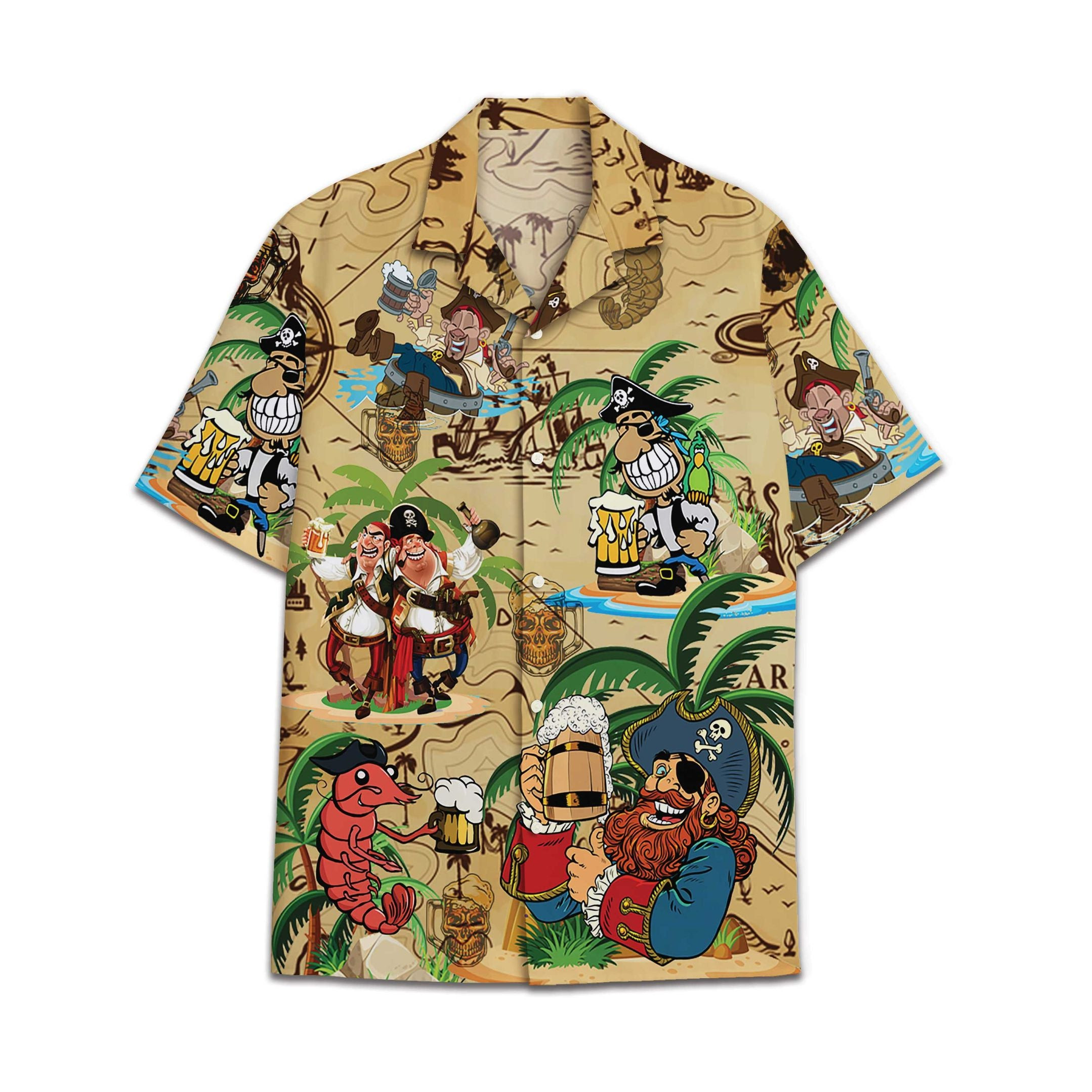 Hawaiian Shirt Pirate Beer Hawaiian Shirt For Men