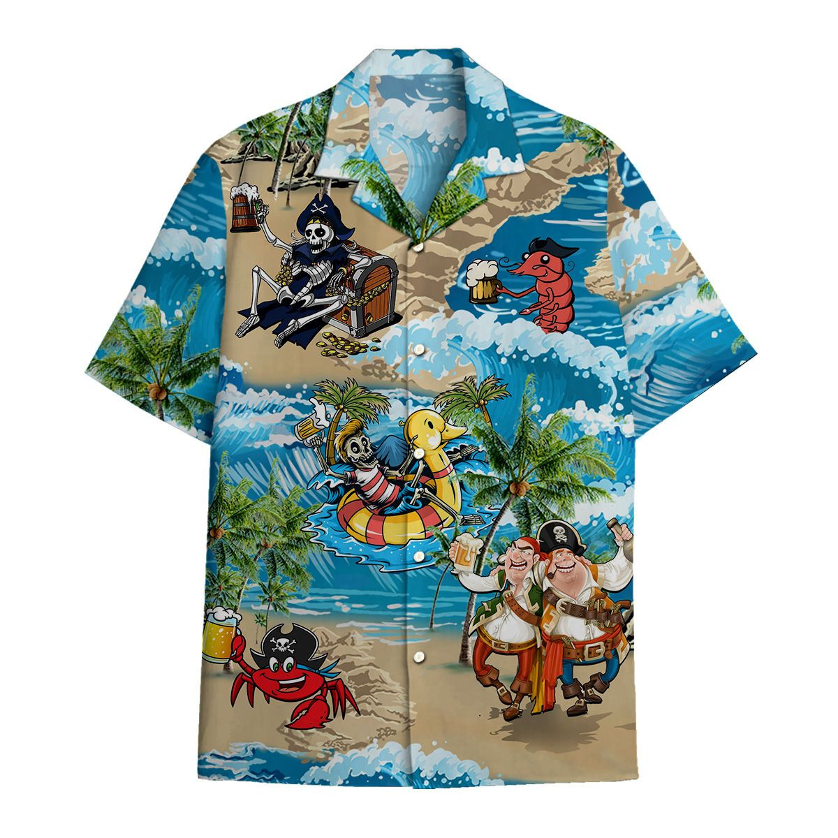 Hawaiian Shirt Pirate Beer Hawaiian Shirt For Men