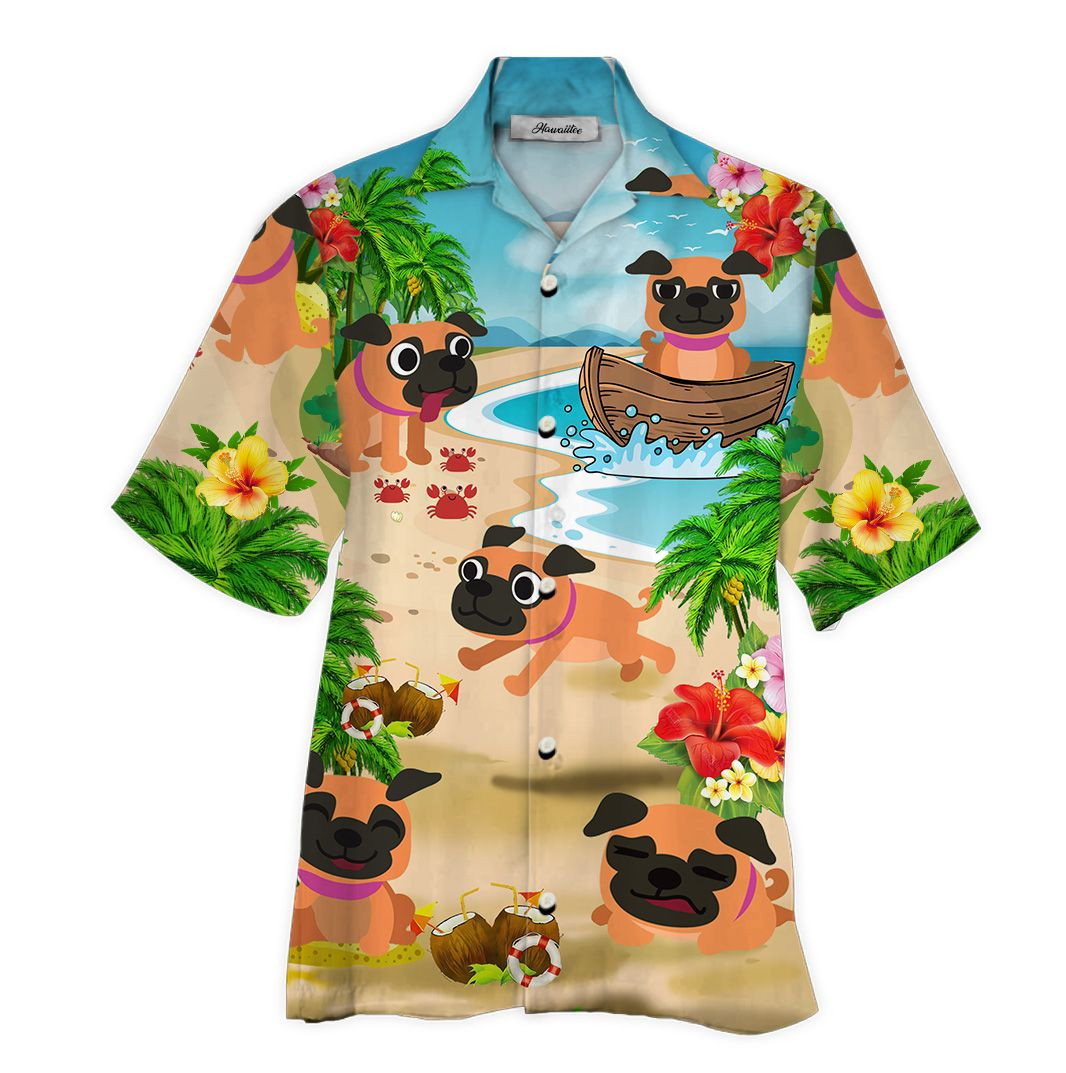 Hawaiian Shirt Pug Hawaiian Shirt For Men