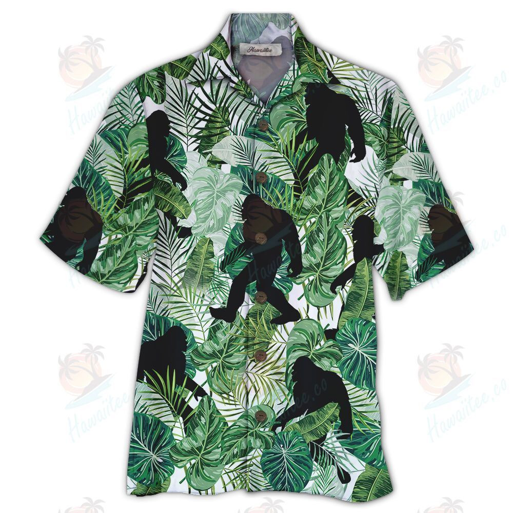 Hawaiian Shirt & Short Bigfoot Hawaiian Shirt For Men