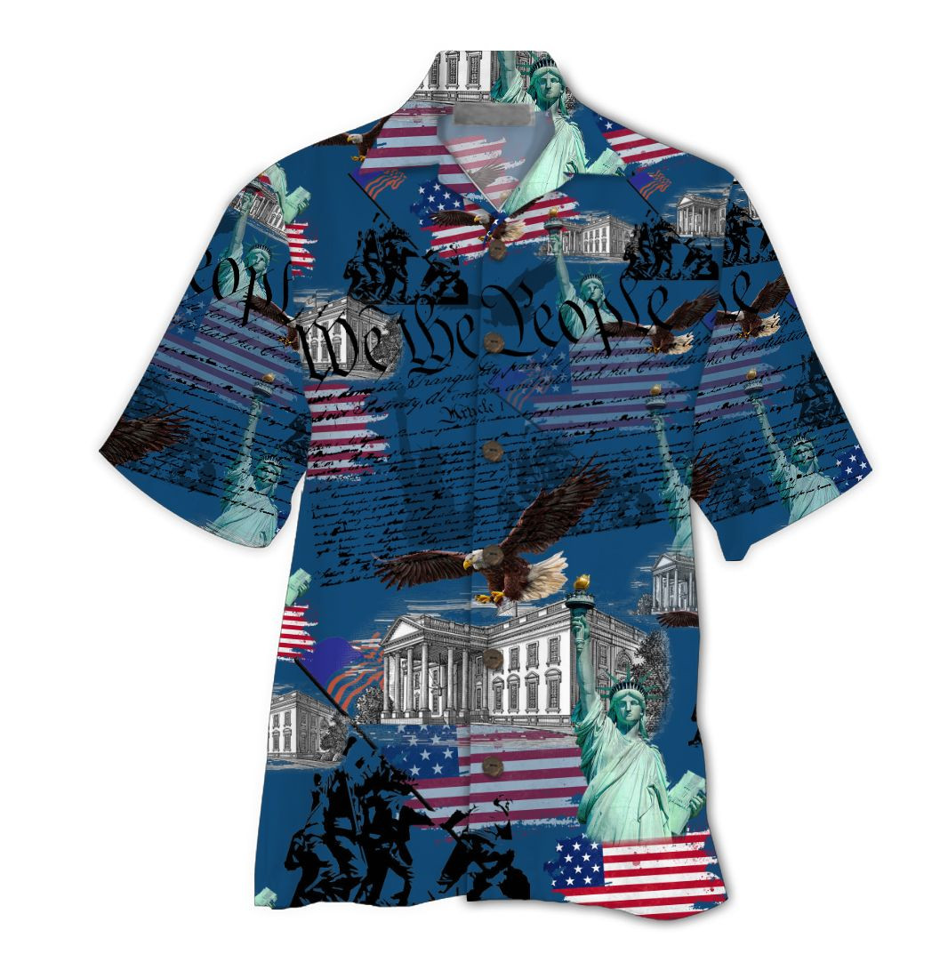 Hawaiian Shirt & Short Patriotic Hawaiian Shirt For Men