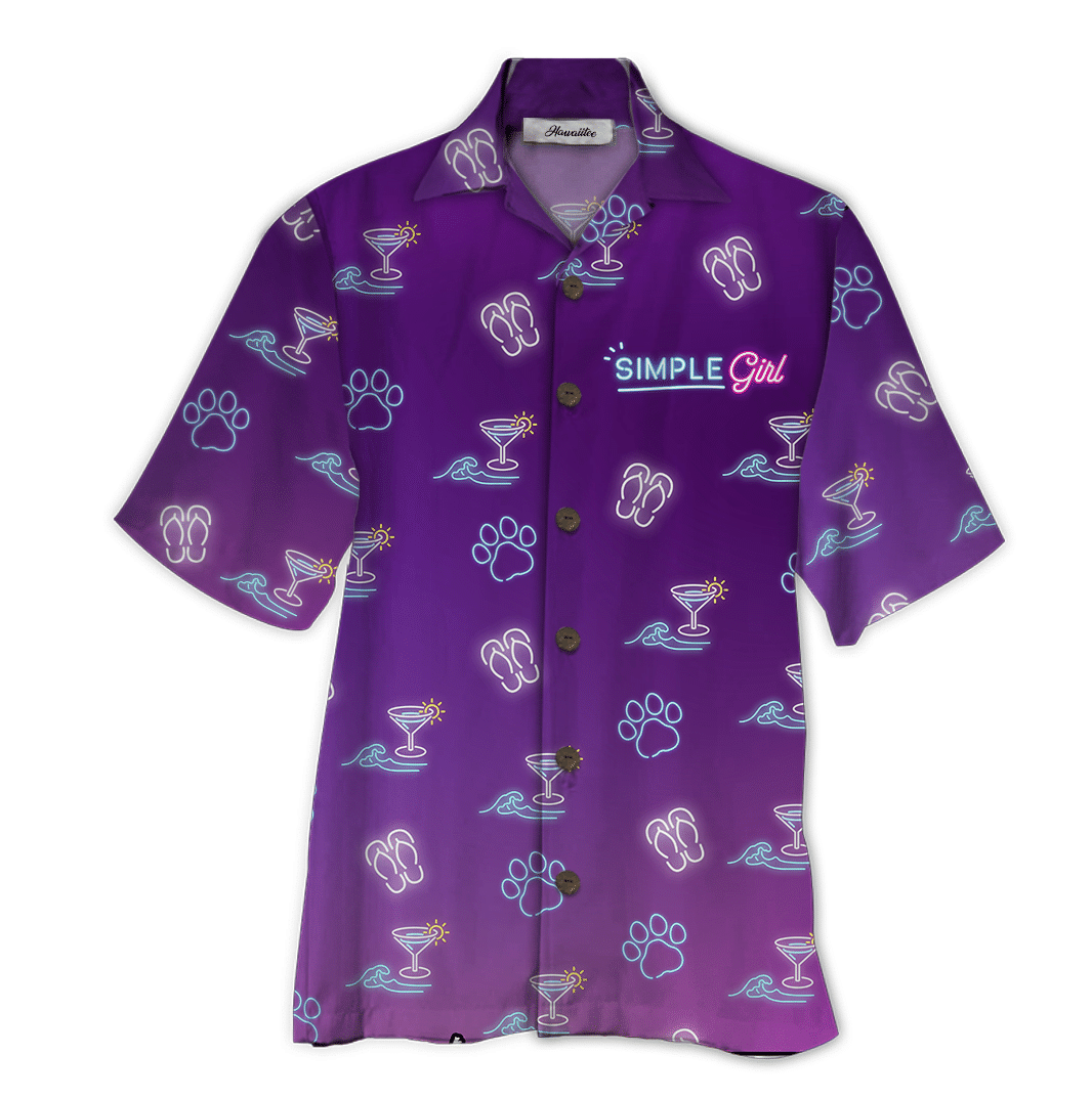 Hawaiian Shirt Simple Girl Hawaiian Shirt For Men