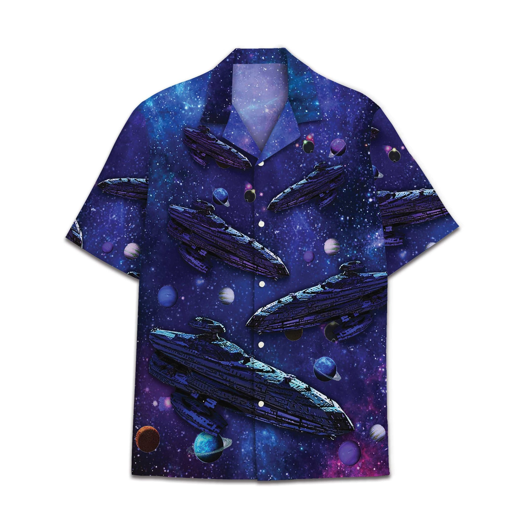 Hawaiian Shirt Spaceship Hawaiian Shirt For Men