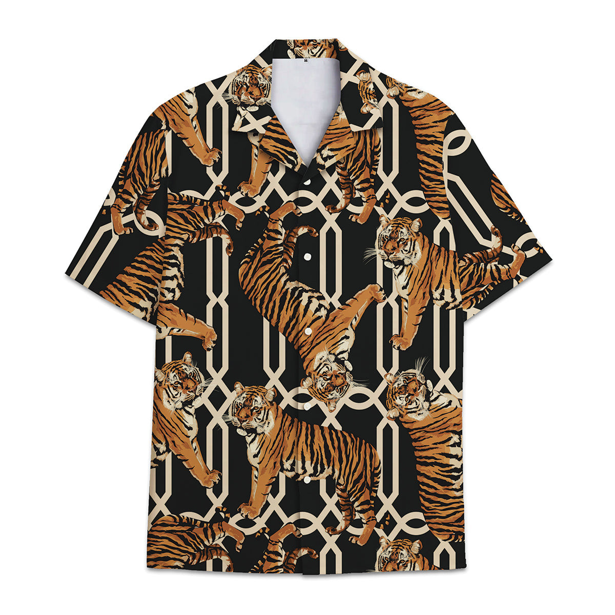 Hawaiian Shirt Tiger - Aloha Tropical Flower And Leaf Tropical Combined With Animal