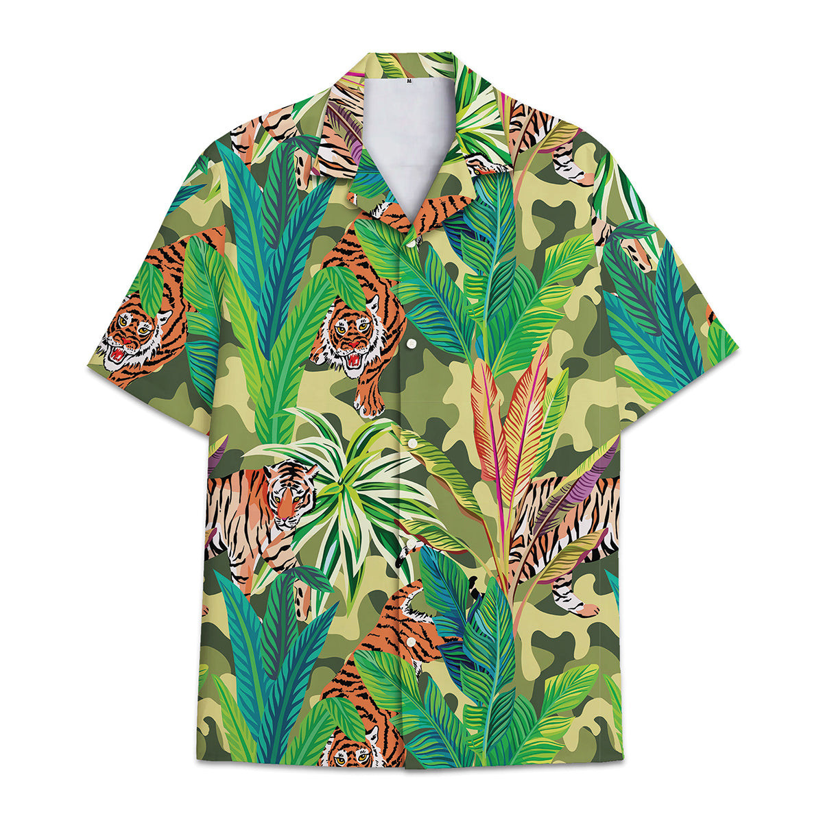 Hawaiian Shirt Tiger - Aloha Tropical Flower And Leaf Tropical Combined With Animal And Tiger