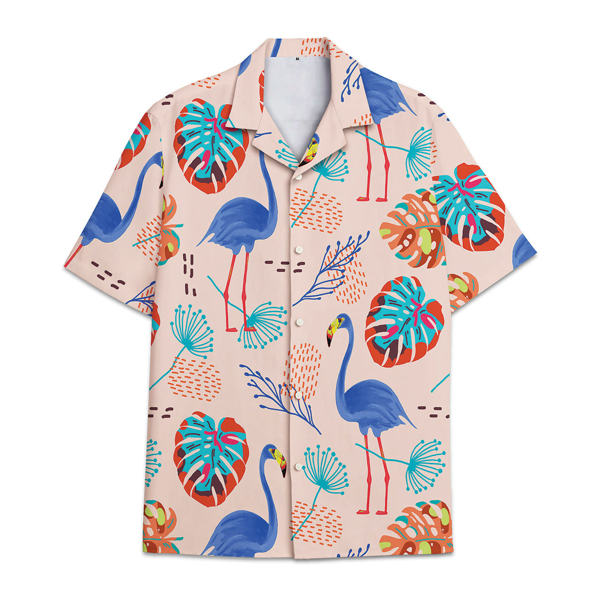 Hawaiian Shirt Tropical Flower And Leaf Tropical Combined With Flamingo