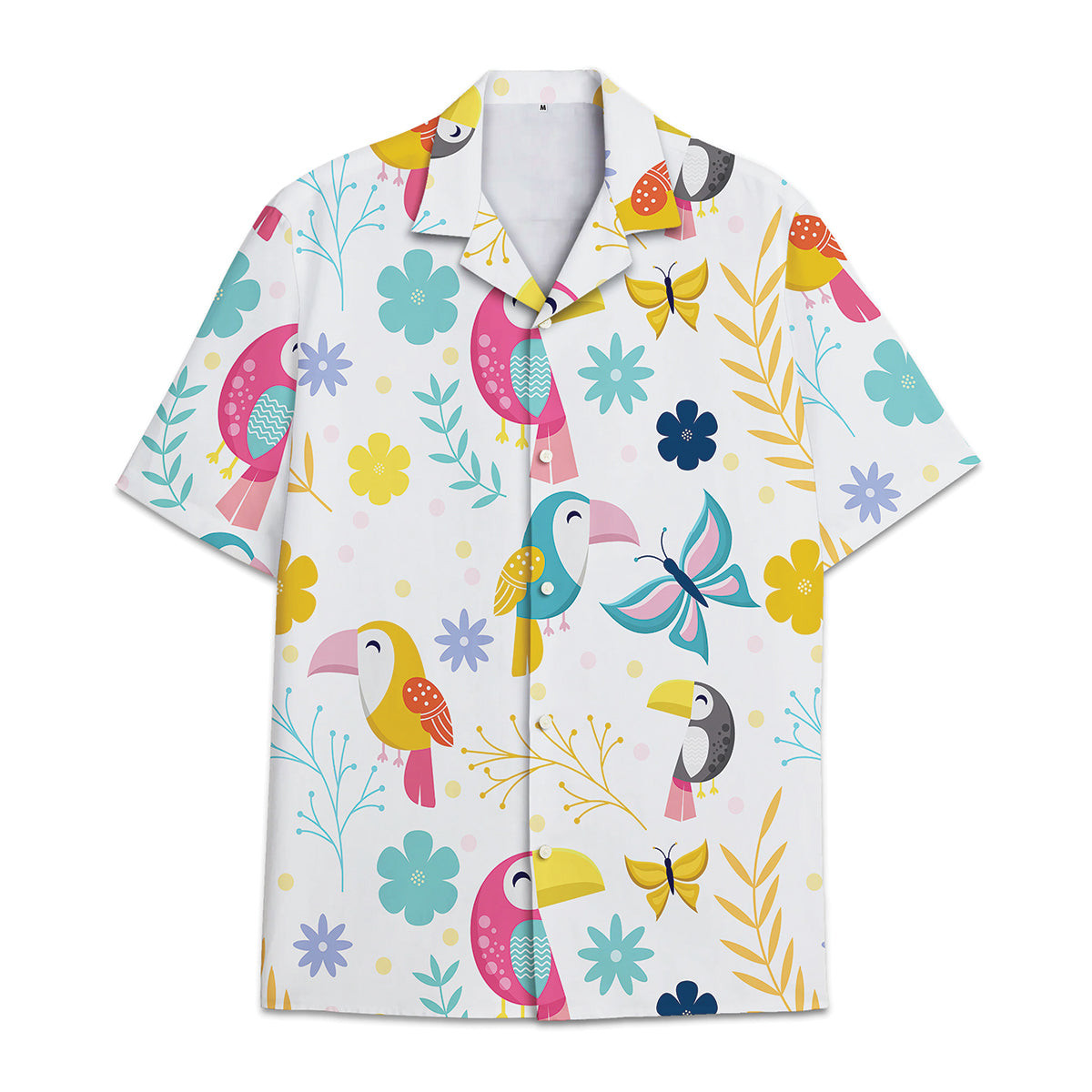 Hawaiian Shirt Tropical Flower And Leaf Tropical Combined With Parrot