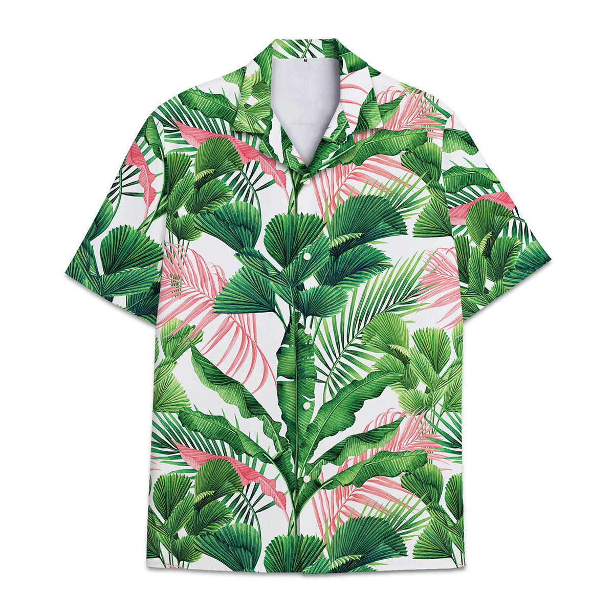 Hawaiian Shirt Tropical Plant Print Pattern Coconut Leaves Coconut Tree Monstera Leaves