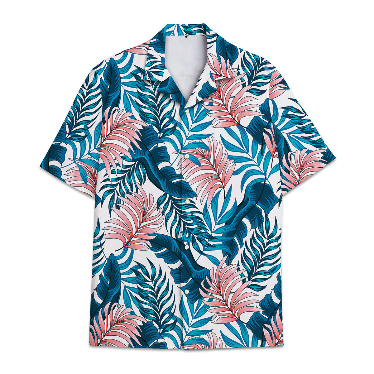 Hawaiian Shirt Tropical Plant Print Pattern Coconut Leaves Coconut Tree Monstera Leaves