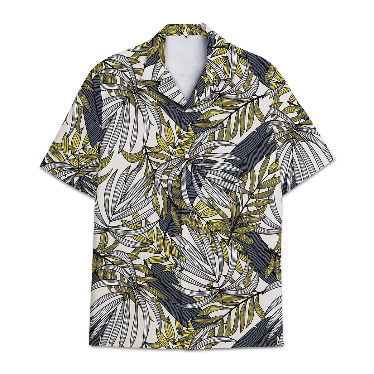 Hawaiian Shirt Tropical Plant Print Pattern Coconut Leaves Coconut Tree Monstera Leaves