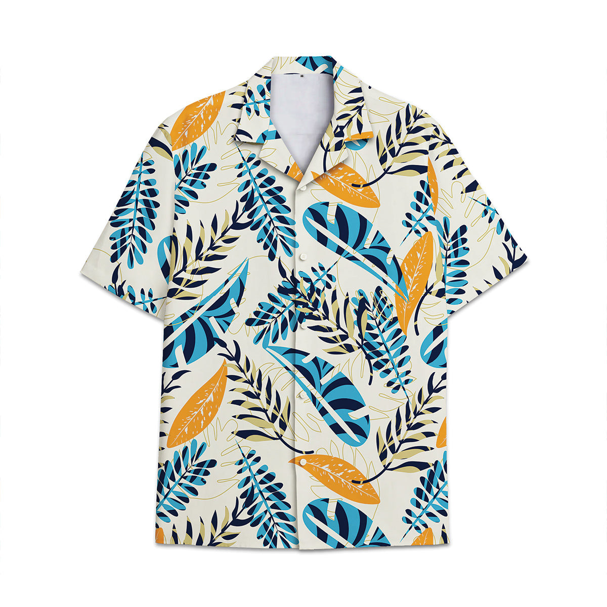 Hawaiian Shirt Tropical Plant Print Pattern Coconut Leaves Coconut Tree Monstera Leaves