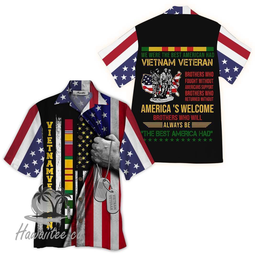 Hawaiian Shirt Viet Nam Veteran Hawaiian Shirt For Men