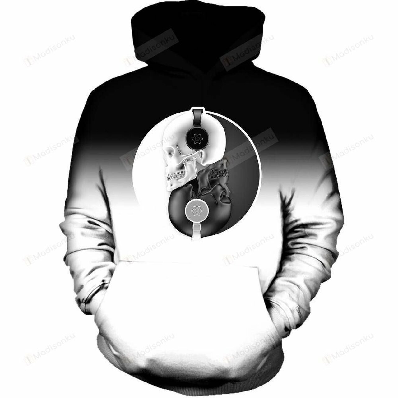 Headphone Harmony 3d All Over Printed Hoodie