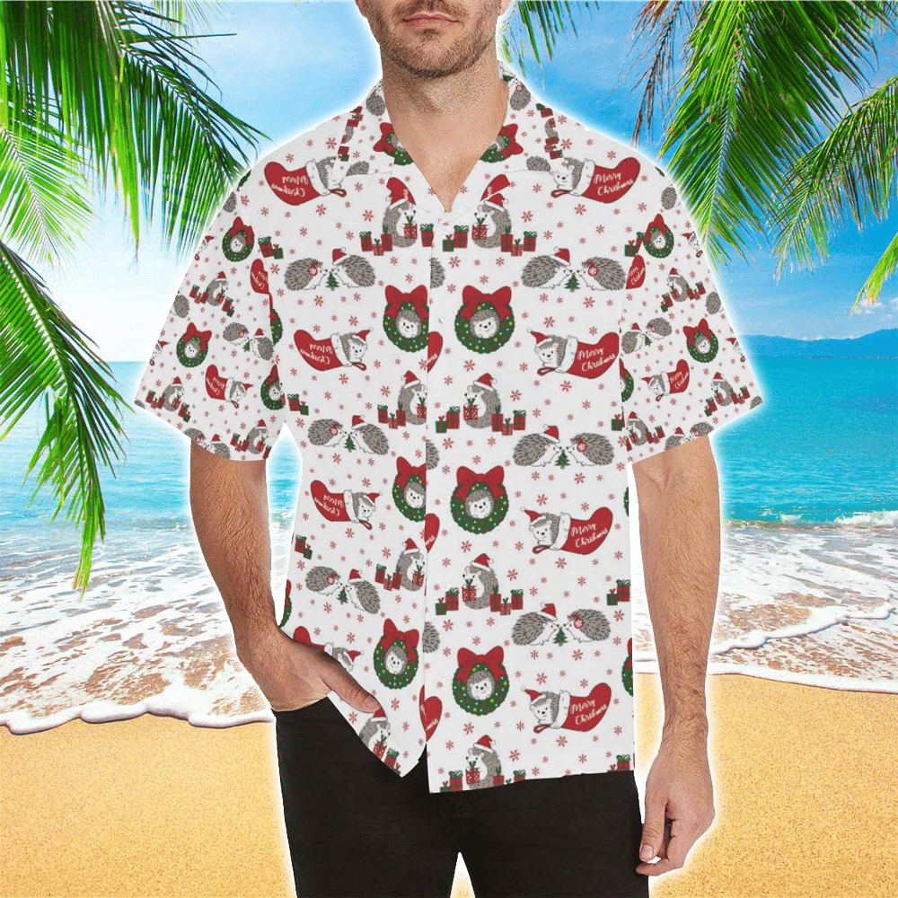 Hedgehog Aloha Shirt Hawaiian Shirt For Hedgehog Lovers Shirt for Men and Women