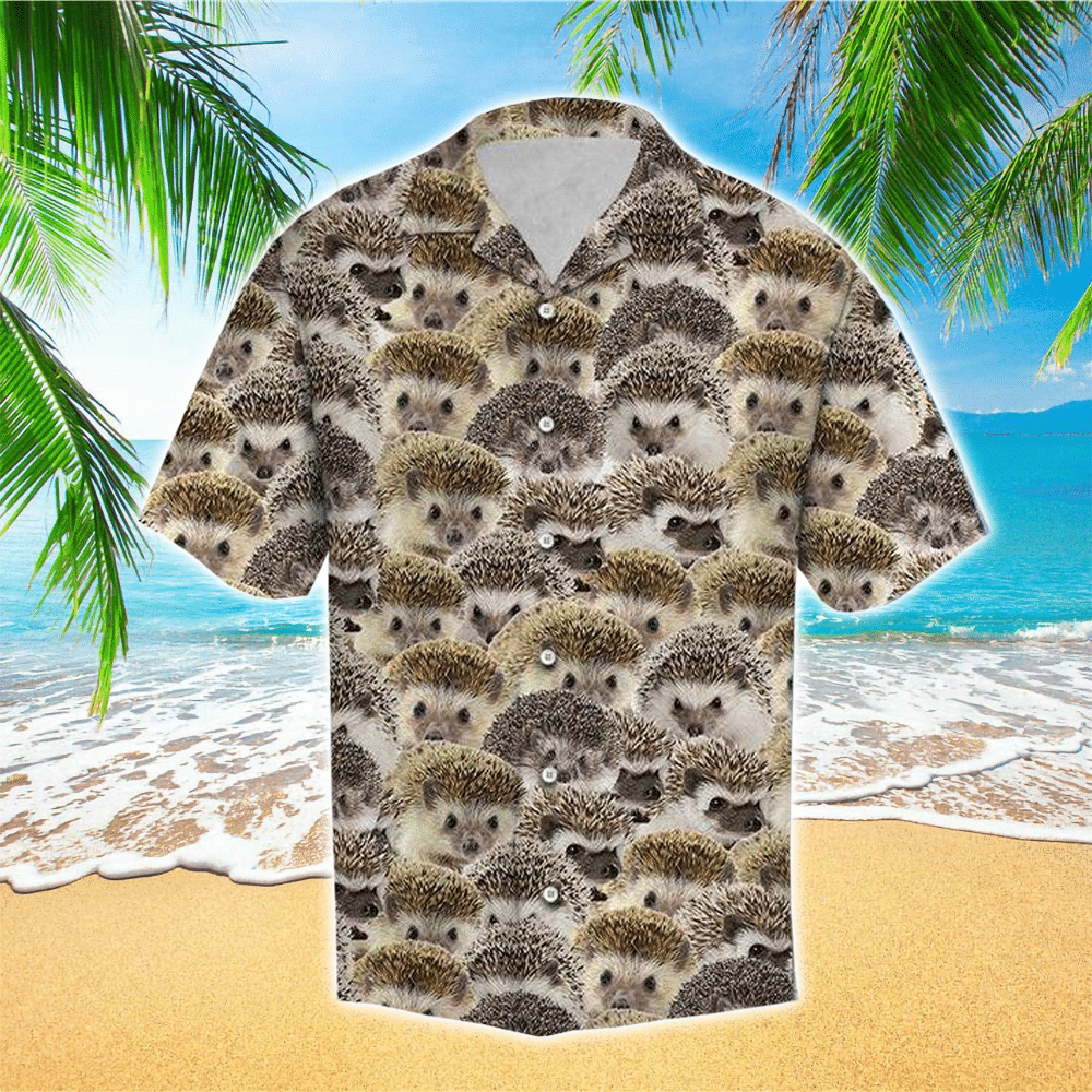 Hedgehog Hawaiian Shirt Perfect Hedgehog Clothing Shirt for Men and Women