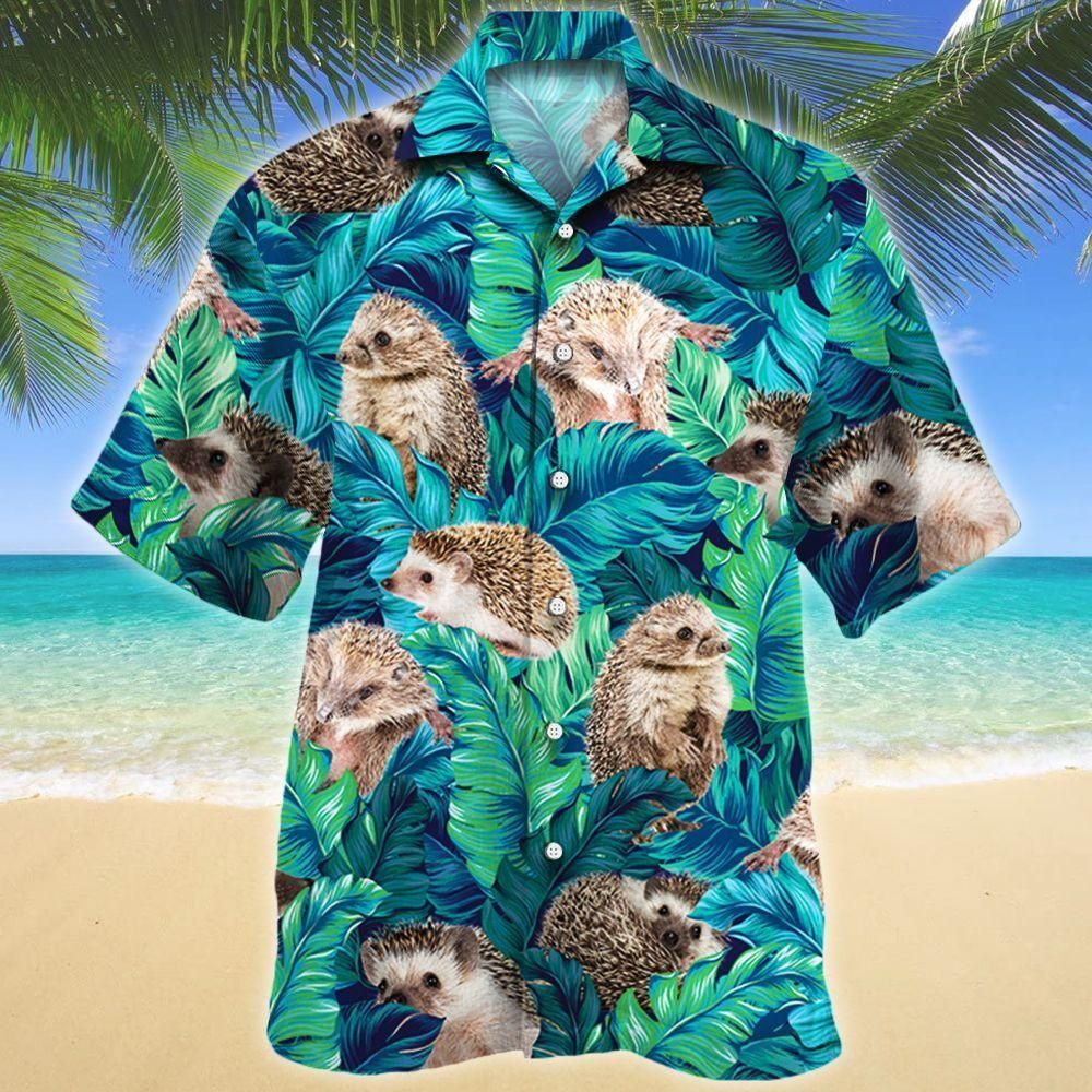 Hedgehog Lovers Aloha Hawaiian Shirt Colorful Short Sleeve Summer Beach Casual Shirt For Men And Women