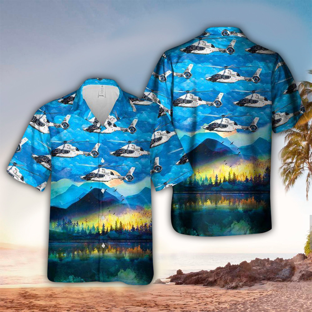 Helicopter Aloha Shirt Hawaiian Shirt For Helicopter Lovers Shirt For Men and Women