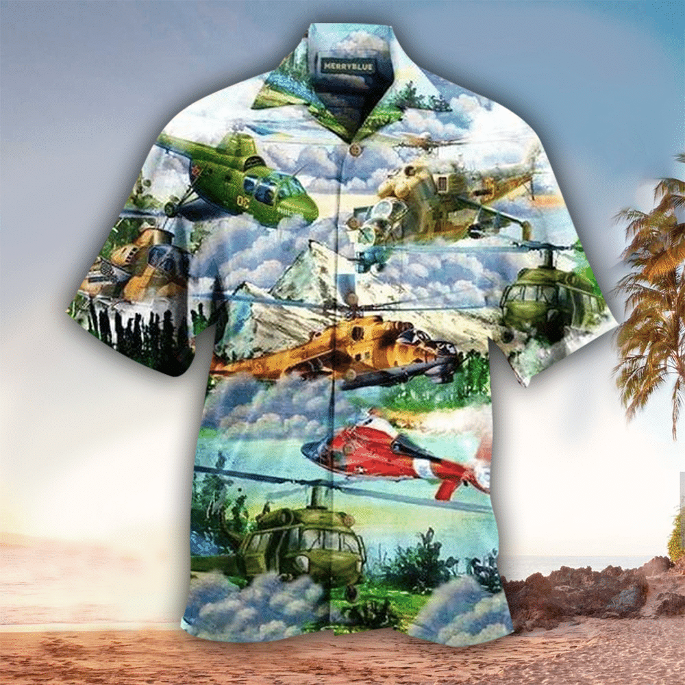 Helicopter Aloha Shirt Perfect Hawaiian Shirt For Helicopter Lover Shirt For Men and Women