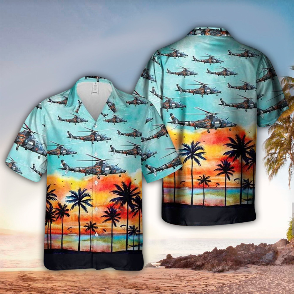 Helicopter Hawaiian Shirt Helicopter Button Up Shirt For Men and Women