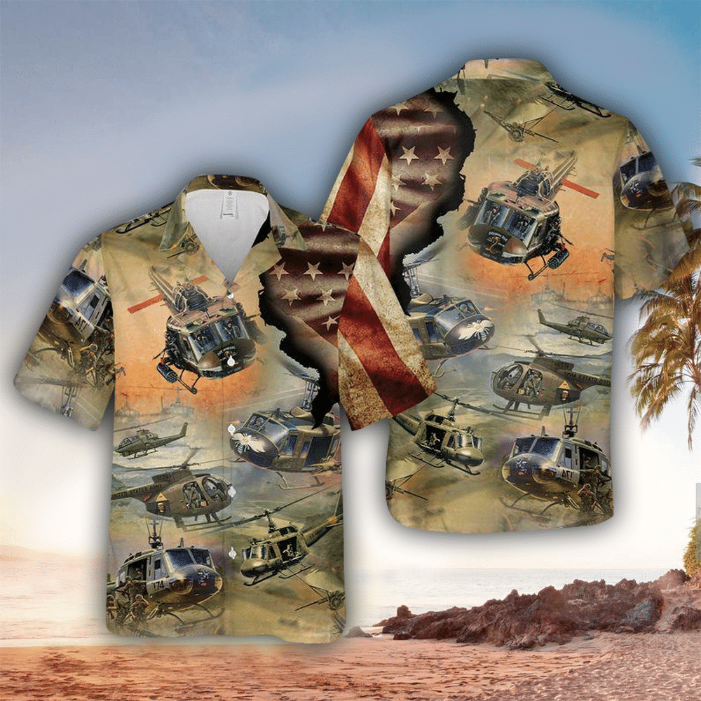Helicopter Hawaiian Shirt Perfect Helicopter Clothing Shirt For Men and Women