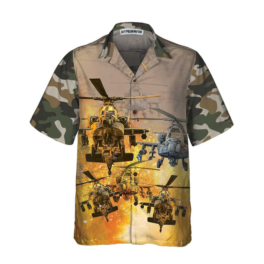 Helicopter Pilot Hawaiian Shirt Helicopter Shirt For Men Hawaiian Shirt With Helicopter