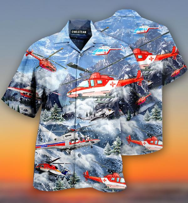 Helicopter Rescues Our Life Limited Edition - Hawaiian Shirt - Hawaiian Shirt For Men
