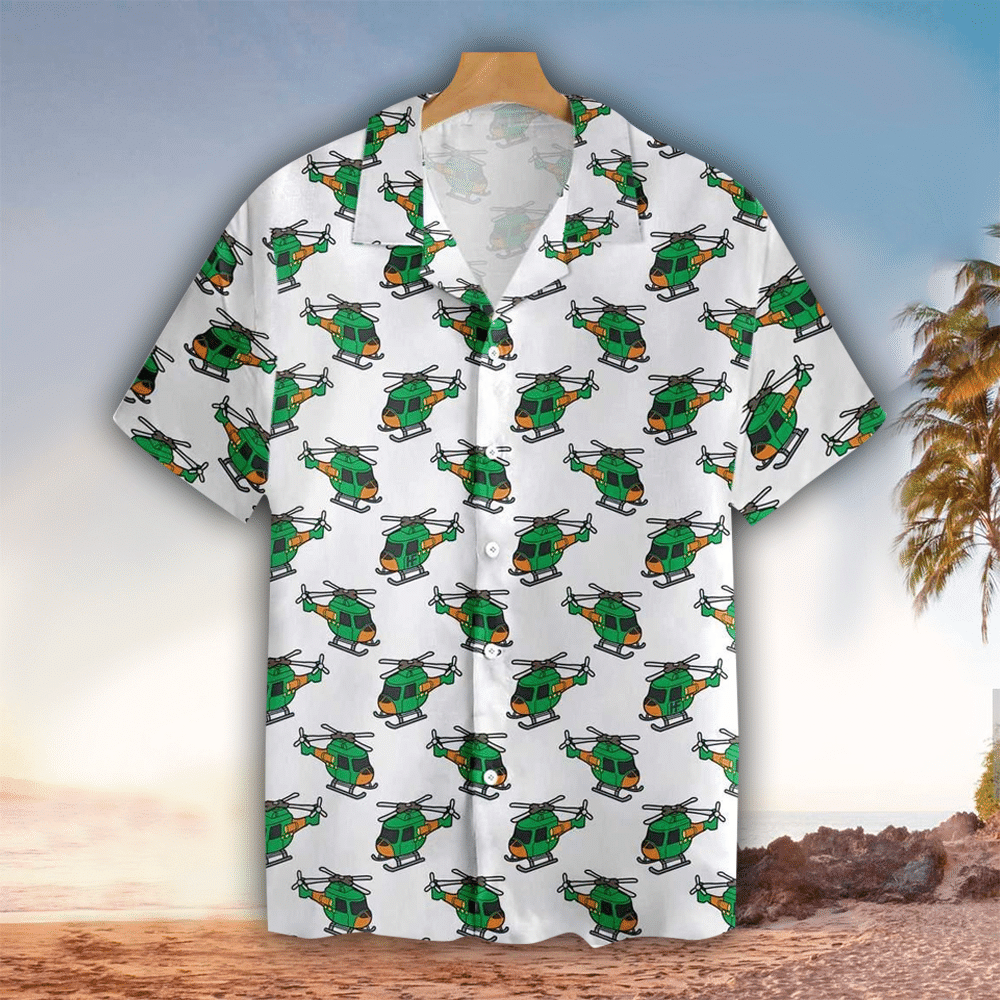 Helicopter Shirt Helicopter Hawaiian Shirt For Helicopter Lovers Shirt For Men and Women