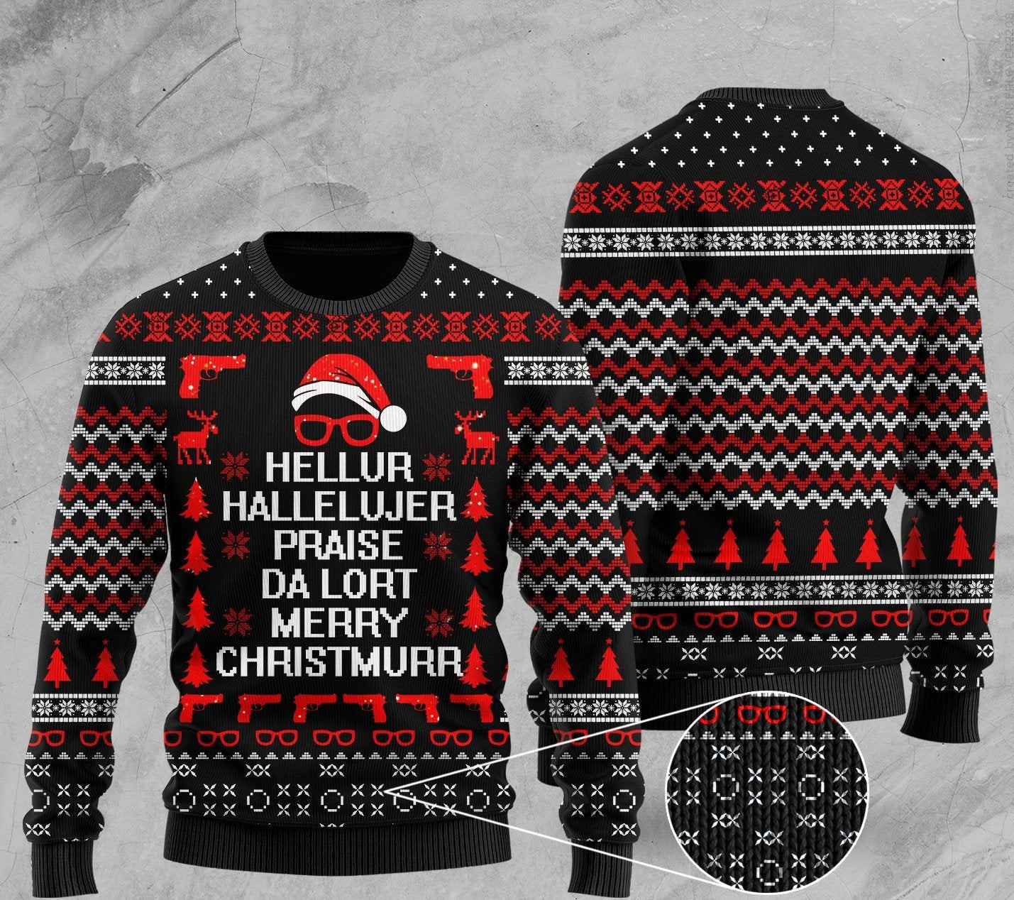 Hellur Hallelujer Praise Da Lort Merry Christmas Ugly Christmas Sweater Ugly Sweater For Men Women