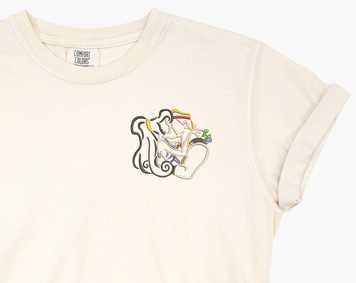 Hercules Embroidered Tshirt Hercules Embroidered Shirt Princess T Shirt Hercules Shirt Disney Tshirt Womens Disney Shirt