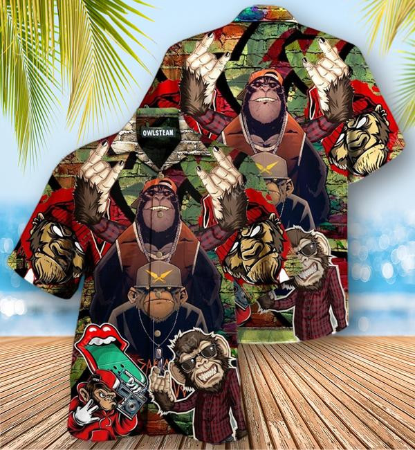 Hiphop Monkey Dream Big And Dare To Fail Edition - Hawaiian Shirt - Hawaiian Shirt For Men