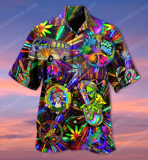 Hippie Alien Peace Life Color Limited - Hawaiian Shirt 24 Hawaiian Shirt For Men