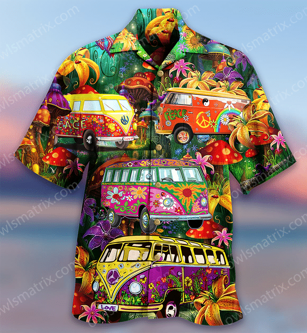 Hippie Bus Peace Life Color Limited - Hawaiian Shirt 4 - Hawaiian Shirt For Men