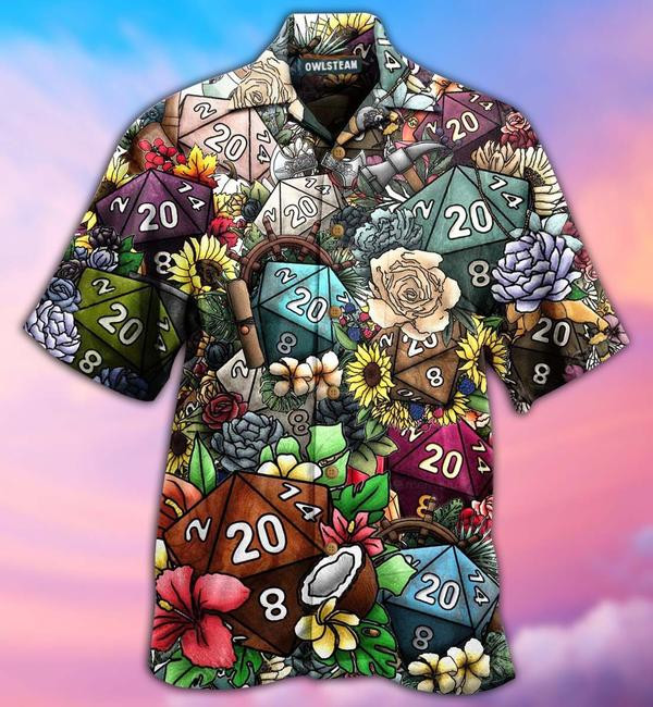 Hippie D20 Loves Flowers Edition - Hawaiian Shirt Hawaiian Shirt For Men, Hawaiian Shirt For Women, Aloha Shirt