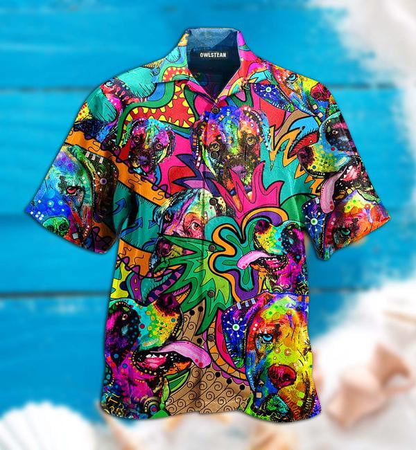 Hippie Dogs Colorfull Style Limited - Hawaiian Shirt - Hawaiian Shirt For Men