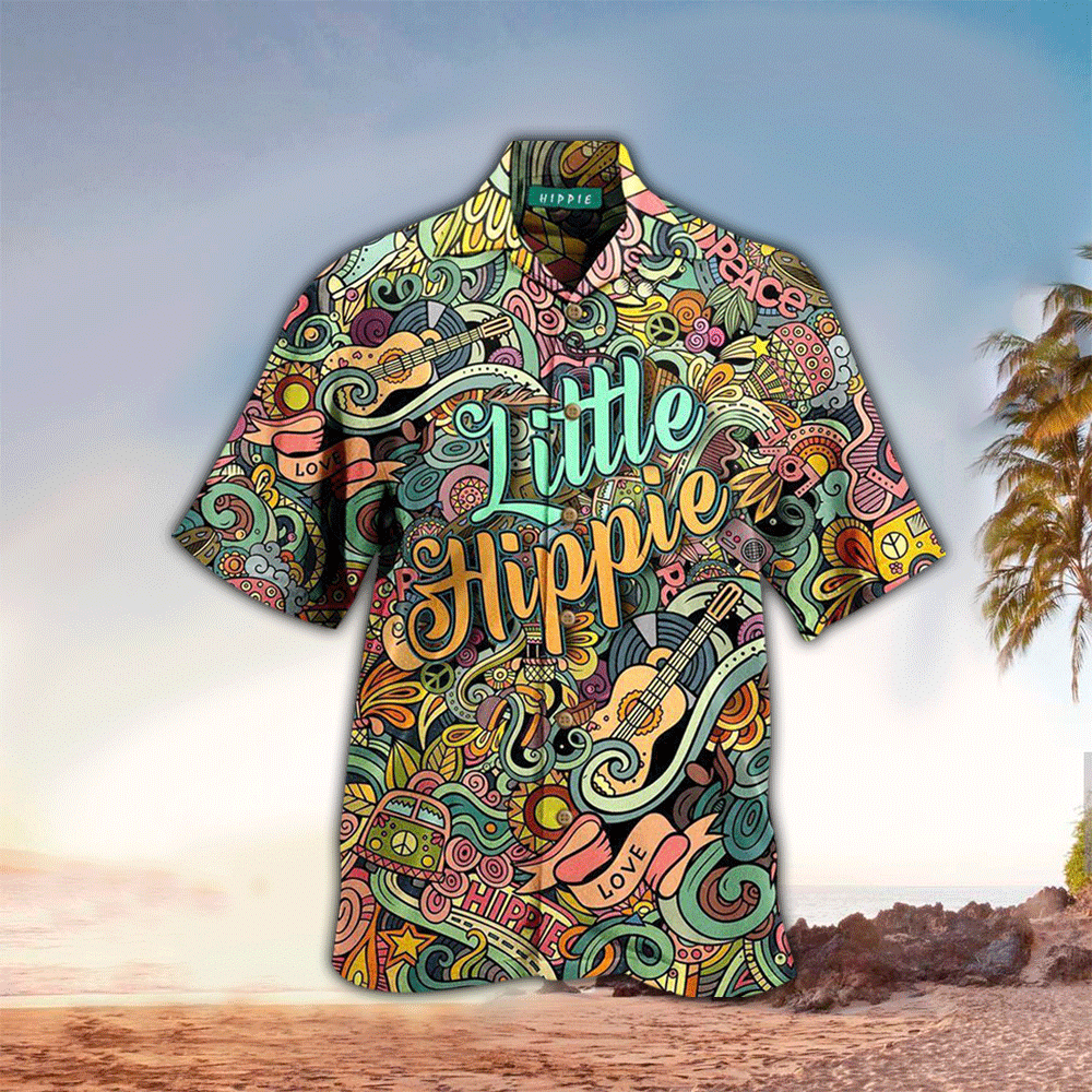 Hippie Doodles Hawaiian Shirt for Men and Women