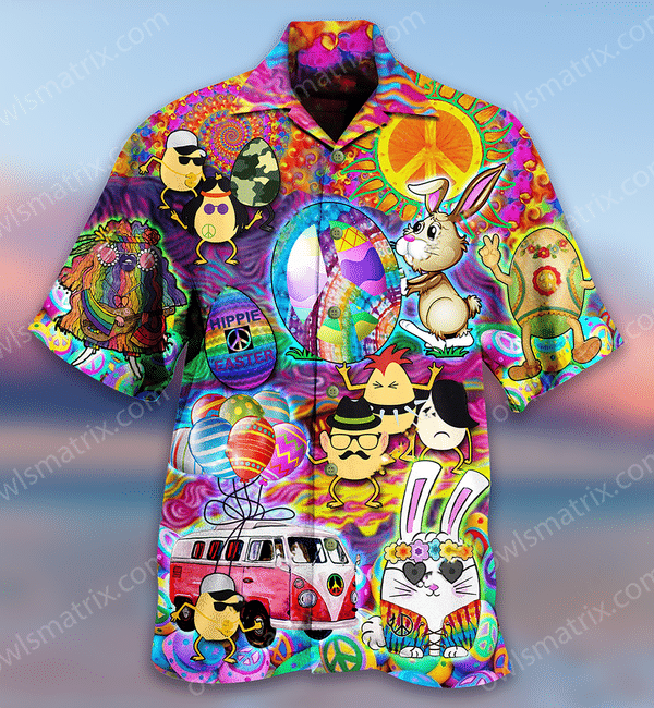 Hippie Easter Peace Life Color Limited - Hawaiian Shirt 10 - Hawaiian Shirt For Men
