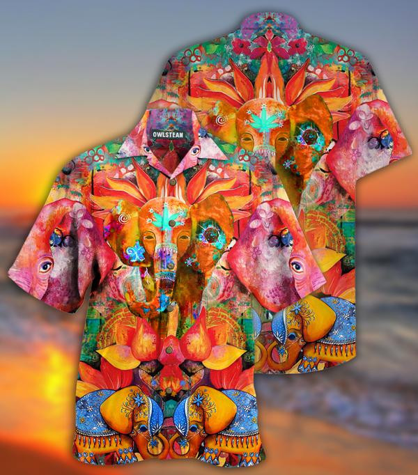 Hippie Elephant Amazing Limited - Hawaiian Shirt Hawaiian Shirt For Men, Hawaiian Shirt For Women, Aloha Shirt