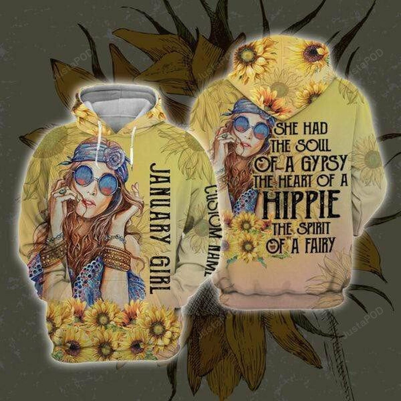 Hippie Girl The Soul Of A Gypsy 3d All Print Hoodie