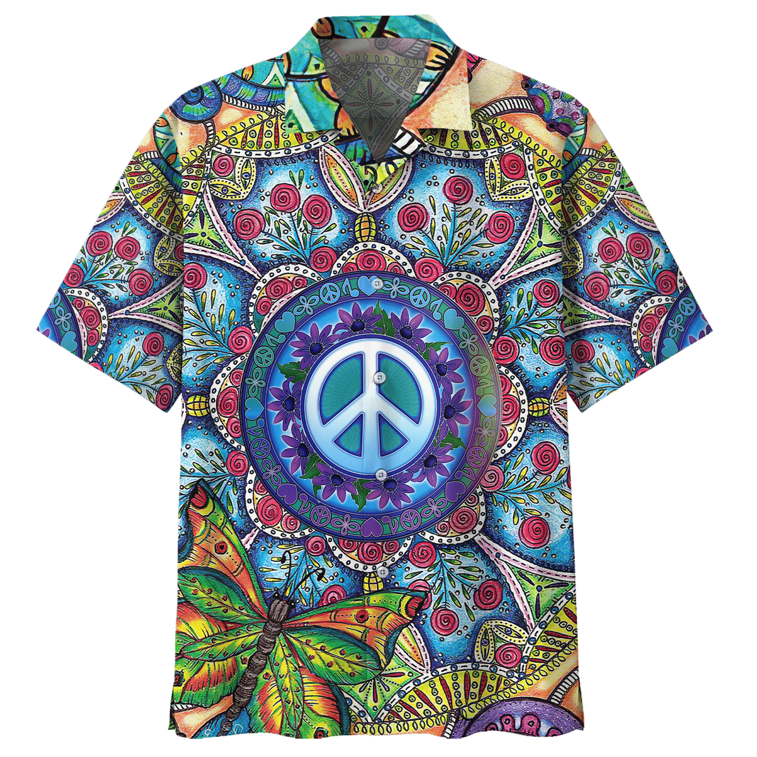 Hippie Hawaiian Shirt 17 For Men Women