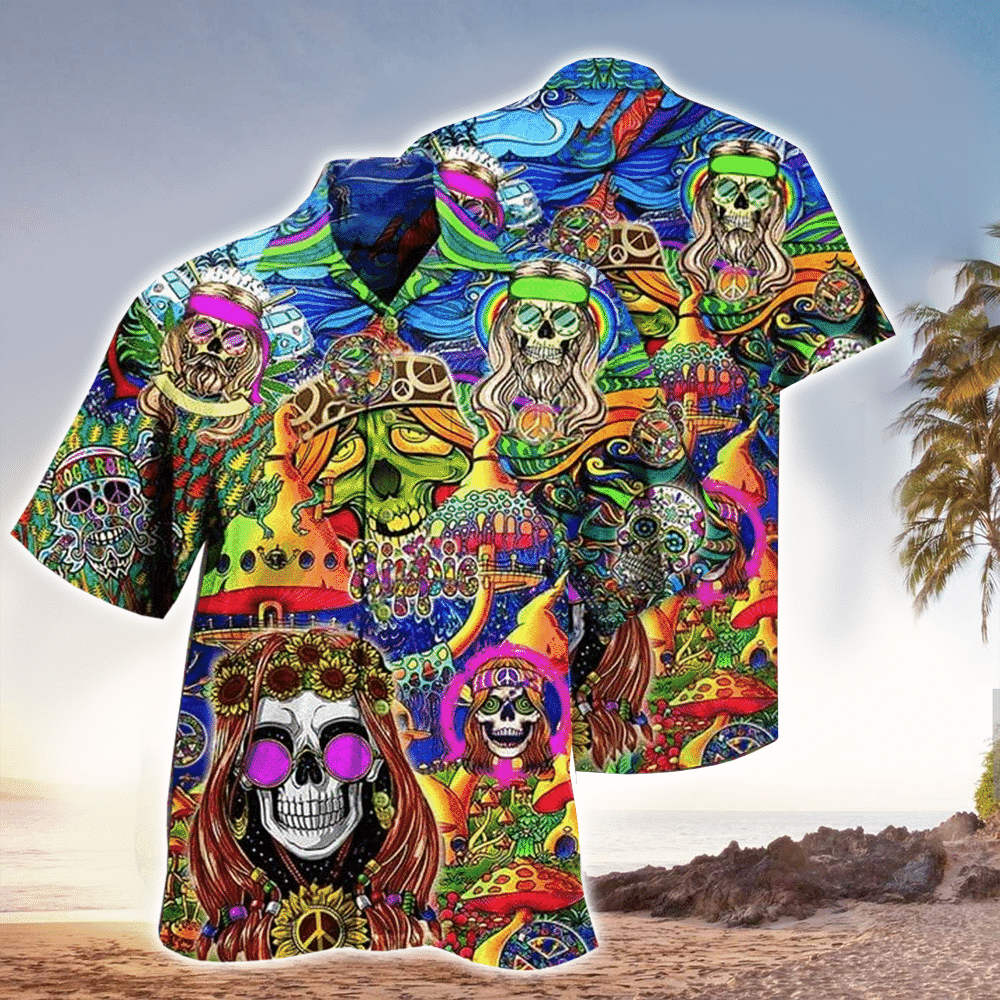 Hippie Hawaiian Shirt For Men  Women Shirt for Men and Women