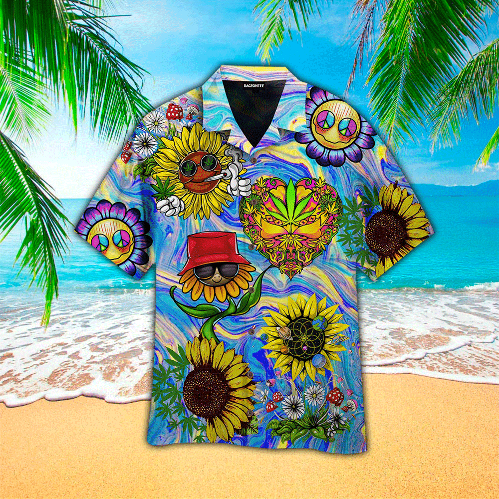 Hippie Hawaiian Shirt for Men and Women