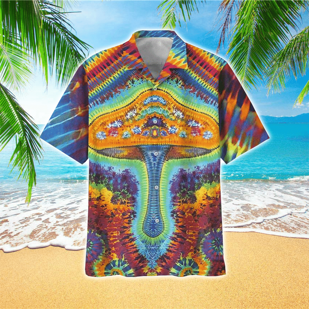 Hippie Magic Mushroom Hawaiian Shirt for Men and Women