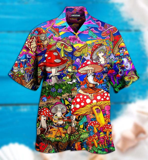 Hippie Mushroom Happy Together Limited - Hawaiian Shirt Hawaiian Shirt For Men