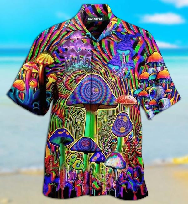 Hippie Mushroom Magic Style Limited - Hawaiian Shirt - Hawaiian Shirt For Men