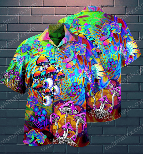Hippie Mushroom Peace Life Color Limited - Hawaiian Shirt 1 - Hawaiian Shirt For Men