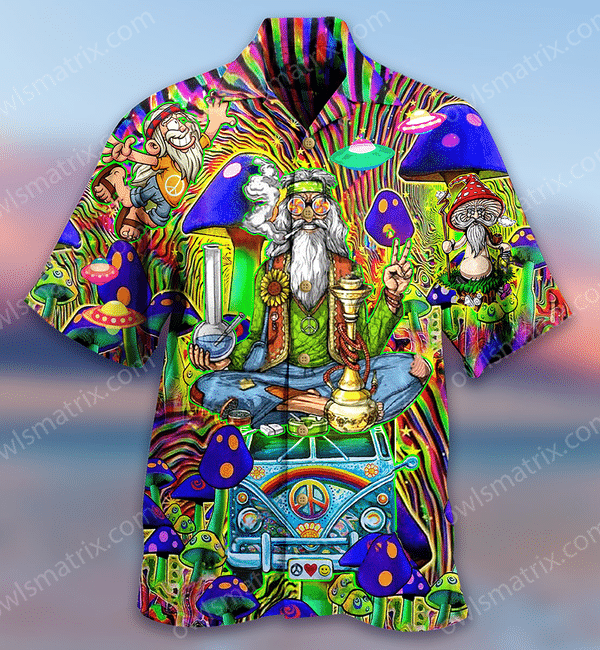 Hippie Mushroom Peace Life Color Limited - Hawaiian Shirt 23 - Hawaiian Shirt For Men