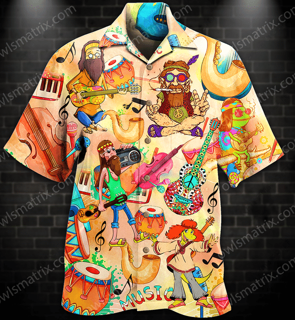 Hippie Music Peace Life Color Limited - Hawaiian Shirt 21 - Hawaiian Shirt For Men